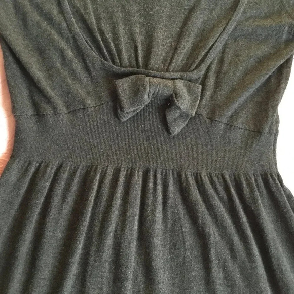 Studio Classics knit dress in dark  grey size 12 us |17" pit-to-pit | waist 14" - Picture 4 of 9